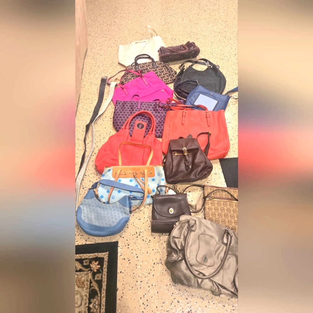 15 Bags...kate Spade,Dooney & Bourke Micheal Kors, Coach & 2 Micheal Kors Belts.